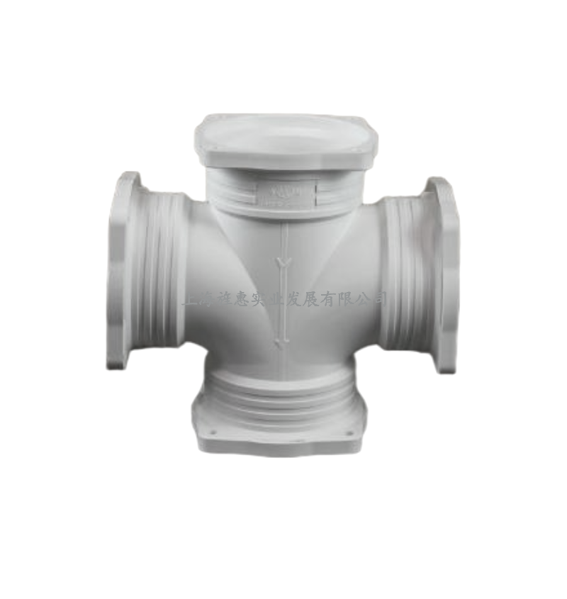 法兰式立体四通