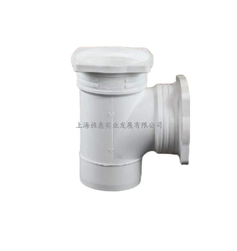 法兰式直角顺水三通